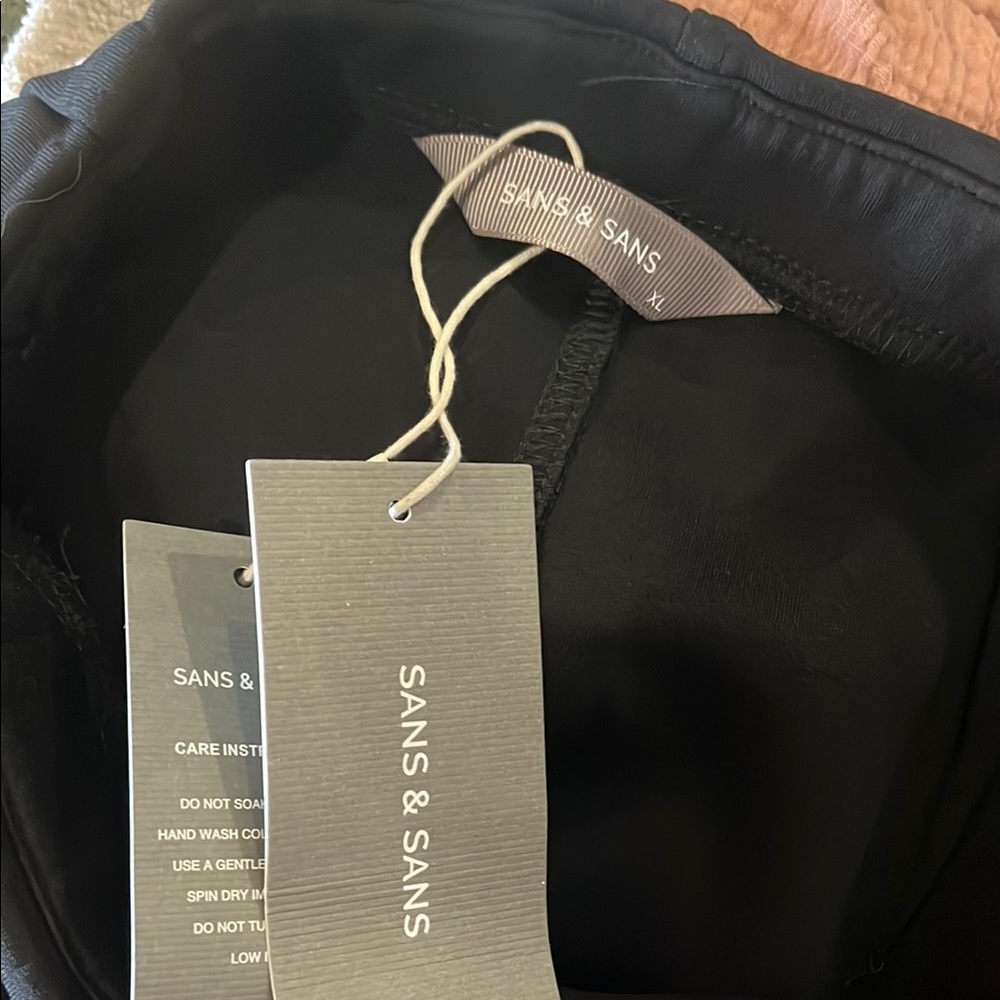 NWT Sans & Sans Singapore Black Stretch Pencil Midi Skirt - Picture 6 of 6